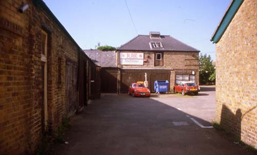 MG garage in Pewter Pot Yard 2000